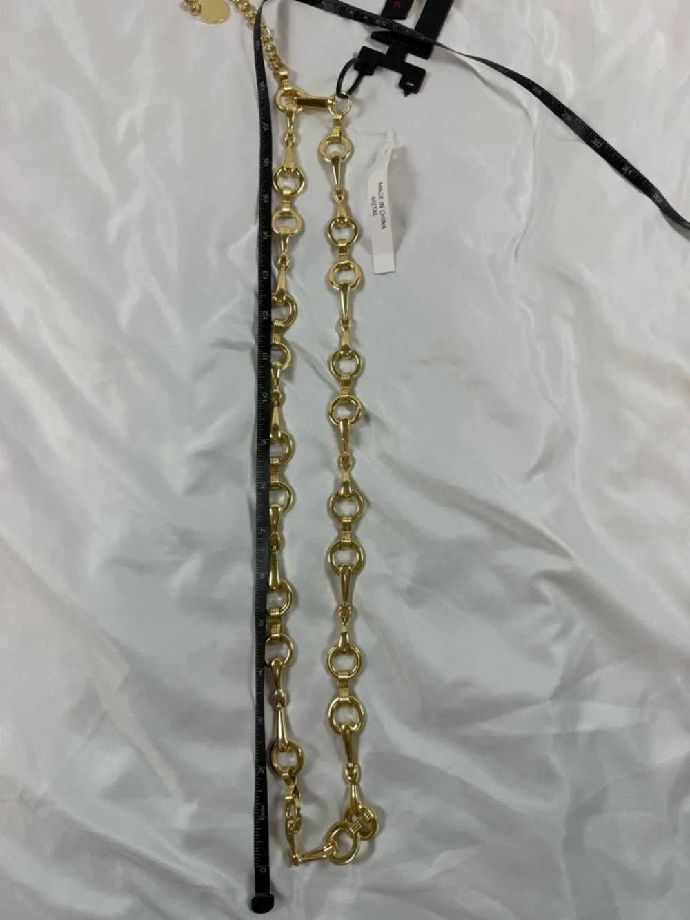 NOBO Chunky Gold Tone Chain Necklace Statement Link Adjustable NEW